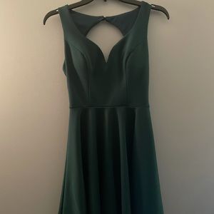 green homecoming dress